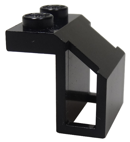 Train, Steam Engine Cylinder, 1 x 2 Studs, Flat Surfaces in Black