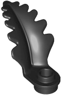 Plant, Fern 2 x 3 x 2 in Black