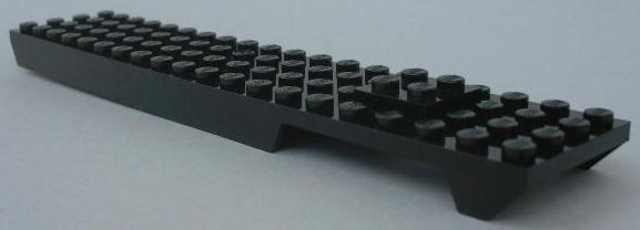 Vehicle Base, Monorail 4 x 20 in Black