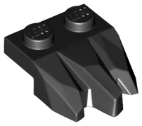 Plate Special 2 x 3 with Rocks in Black