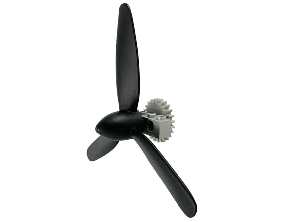 Technic Propeller 3 Blade with 24t Gear [8855 / 5113] in Black