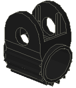 Technic Steering Gear Holder in Black