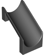 Slide Straight 4 x 6 x 6 in Black