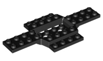 Vehicle Base 6 x 12 x 3/4 with 4 x 2 Recessed Center with Smooth Underside in Black