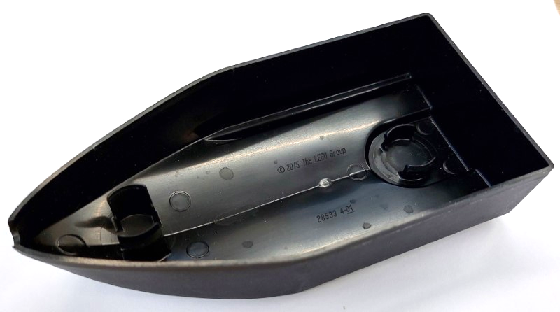 Boat Hull 8 x 16 x 3 in Black
