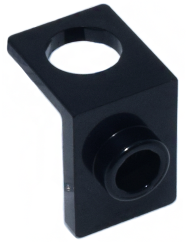 Minifig Neckwear Bracket [One Stud] - Reinforced in Black