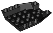 Brick Wedged, Sloped Inverted 6 x 6 x 1 Triple in Black