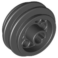 Wheel Rim 24 x 14 VR with Center Axle Hole in Black