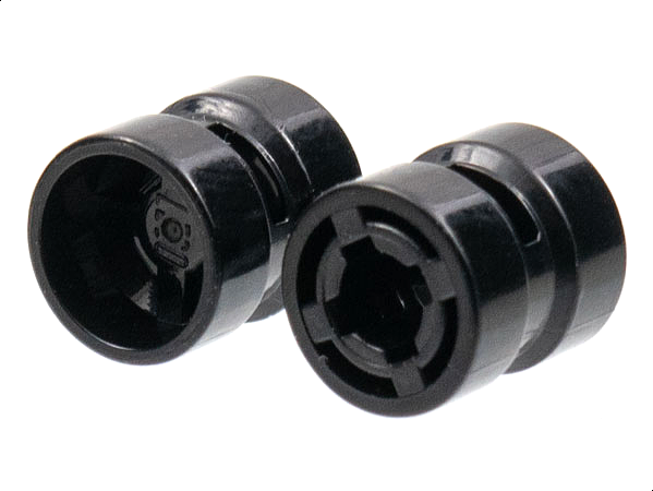 Wheel 8 x 9 with Hole Notched for Wheels Holder Pin in Black