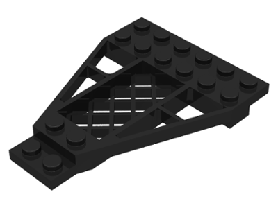 Wedge Plate 8 x 6 x 2/3 with Grille in Black