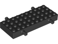 Vehicle Base, Brick Special 4 x 10 with 4 Pins in Black