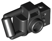 Equipment Camera Handheld with Central Viewfinder in Black