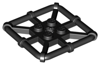 Plate Special 2 x 2 with Bar Frame Square in Black