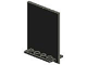 Door 2 x 5 x 5 Swivel, Flat Base in Black
