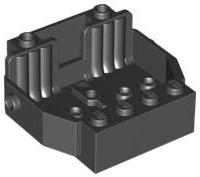 Vehicle Base 6 x 5 x 2 [2 Seats] in Black