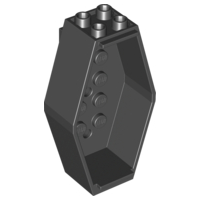Sarcophagus / Coffin 2 x 4 x 6 Bottom in Black