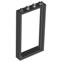 Door Frame 1 x 4 x 6 Type 1 in Black