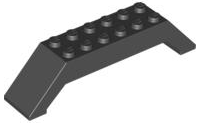 Brick Sloped 45° 10 x 2 x 2 Double in Black