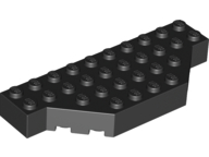 Brick Wedged 4 x 10 with Cut Corner in Black