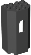 Panel 3 x 4 x 6 with Arched Window in Black