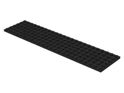 Plate 6 x 24 in Black