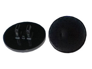 Road Sign Clip-on 2 x 2 Round in Black