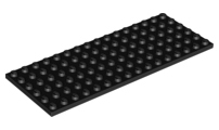 Plate 6 x 16 in Black