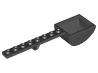 Launcher, with 1 x 8 Plate with Pin Hole and Bucket (Catapult) in Black