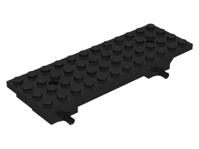 Vehicle Base 4 x 12 x 1 2/3 in Black