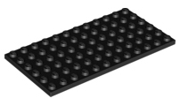 Plate 6 x 12 in Black