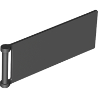 Flag 7 x 3 with Rod in Black