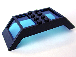 Window 4 x 10 x 2 Roof Slope Double, Complete Assembly, Trans-Dark Blue Glass in Black