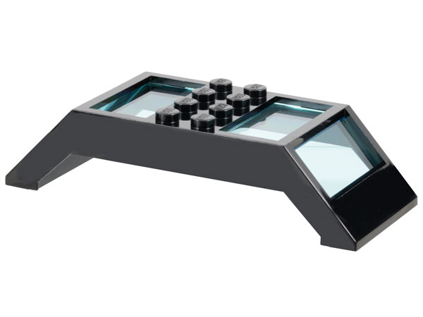 Window 4 x 10 x 2 Roof Slope Double, Complete Assembly, Trans-Light Blue Glass in Black