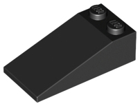 Brick Sloped 18° 4 x 2 in Black