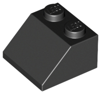 Brick Sloped 45° 2 x 2 in Black