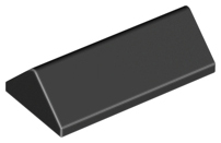 Brick Sloped 45° 2 x 4 Double in Black