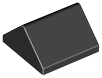 Brick Sloped 45° 2 x 2 Double in Black