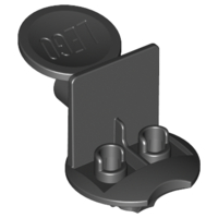 Sports Soccer Minifig Stand in Black