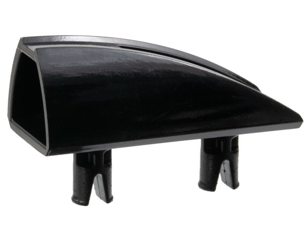 Fairing 1 x 4 Side Flaring Intake with Two Pins in Black