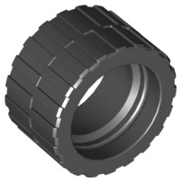 Tyre 24 x 14 Shallow Tread (Tread Small Hub) in Black