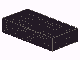 Tile 1 x 2 without Groove in Black