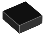 Tile 1 x 1 with Groove in Black