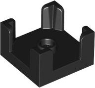 Panel 2 x 2 x 1 Corner Posts with Centre Stud in Black