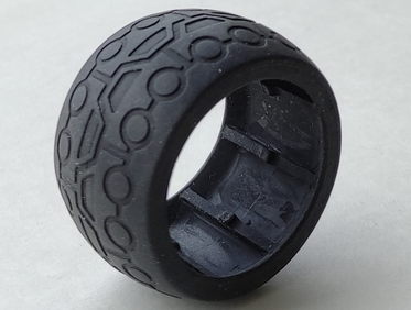 Duplo Toolo Tyre with Cars Tread Design in Black