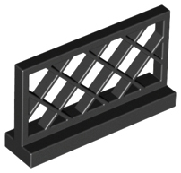 Fence Lattice 1 x 4 x 2 in Black
