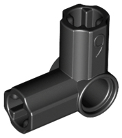 Technic Axle and Pin Connector Angled #6 - 90° in Black
