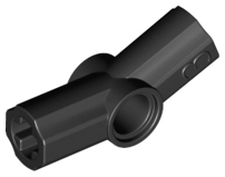 Technic Axle and Pin Connector Angled #3 - 157.5° in Black