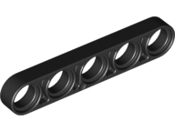 Technic Beam 1 x 5 Thin in Black