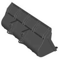 Technic Digger Bucket 10 x 18 in Black