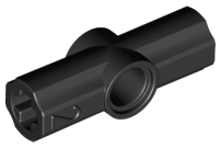Technic Axle and Pin Connector Angled #2 - 180° in Black
